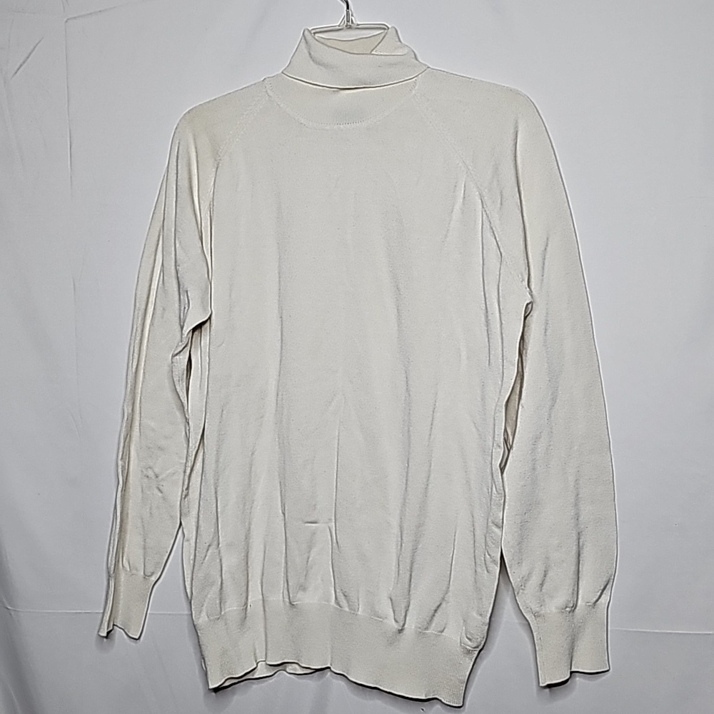 Alcott Black Label white turtle neck long sleeve sweater sz XXL